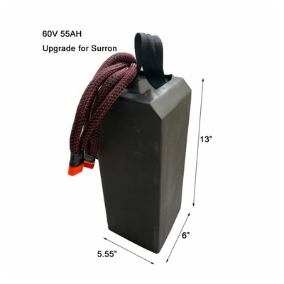 elevação de 60v 55ah 72v 32ah 40ah Li Ion Battery Pack NMC para Sur Ron Light Bee