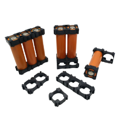 Suporte de 2 células do suporte da bateria 18.4mm do lítio do suporte de sustentação ABS707 da bateria 18650 18650 de 3 células