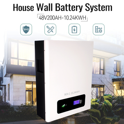a bateria de lítio de 10kwh 48V 200Ah 51.2v LiFePO4 embala tipo fixado na parede