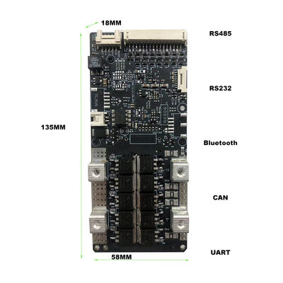 Bloco BMS RS485 RS232 72V 20S BMS 200A da bateria da bateria BMS Board 3S-20S