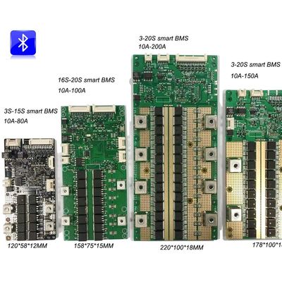 Bloco BMS RS485 RS232 72V 20S BMS 200A da bateria da bateria BMS Board 3S-20S
