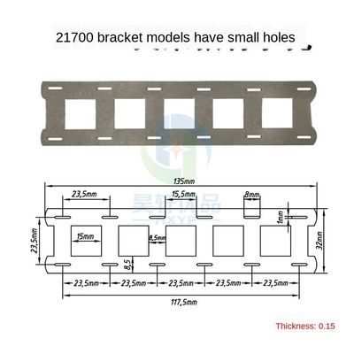 Suporte de sustentação da bateria que espaça a tira do níquel 2P 21700 de 23.5mm para a conexão de bateria