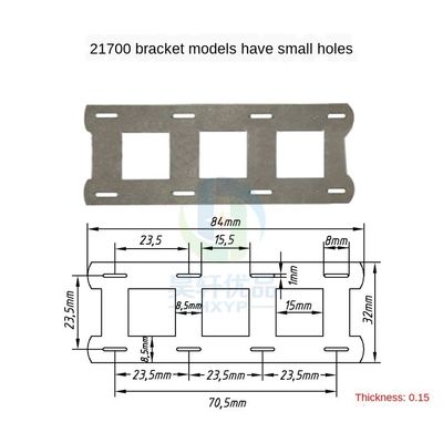Suporte de sustentação da bateria que espaça a tira do níquel 2P 21700 de 23.5mm para a conexão de bateria