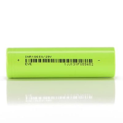 18650 pilhas do íon da pilha de bateria 2900mAh 3.7V NCM EVE Lithium iluminam - o verde para Ebike